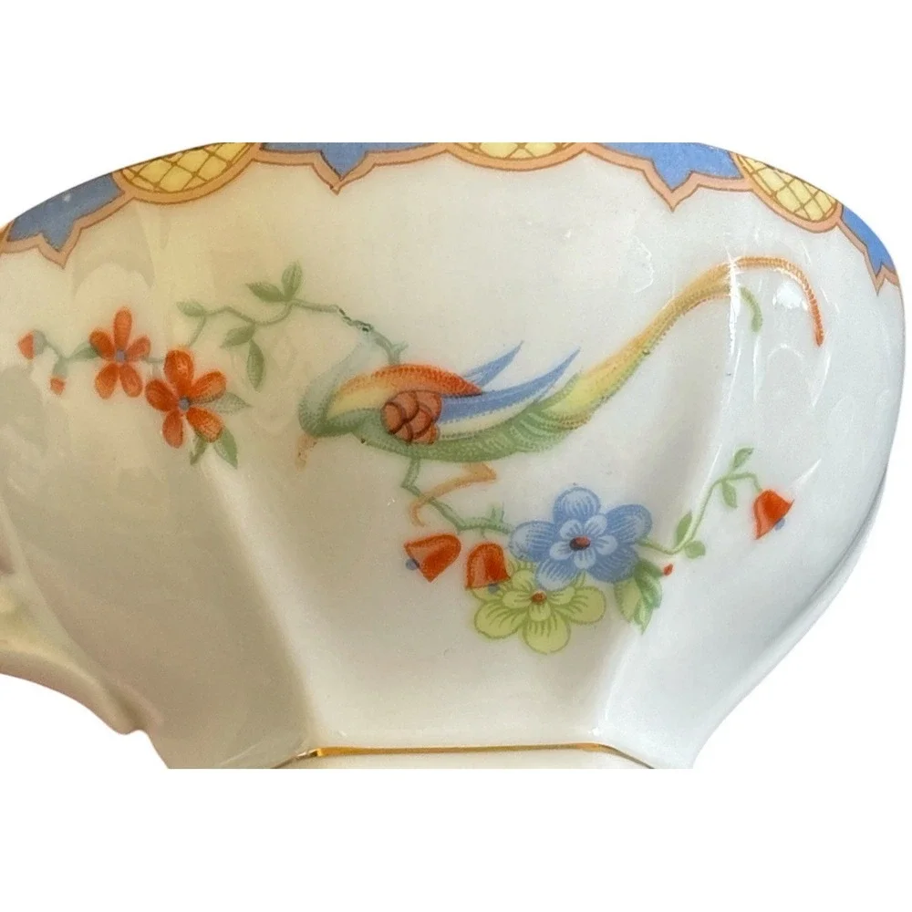 Golden‎ Pheasant (Octagonal) tea cup and saucers set of 2